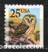 Stamps: Estados Unidos 1981, mochuelo boreal, usado